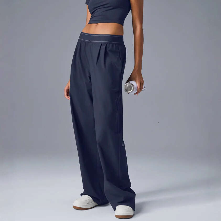 Designer Yoga Pants Gym Clothing Women Sports High-waist Full-length Dance Studiotrousers Straight-leg Suit Up Pant Jogger Sweatpants Wrinkle-resistant