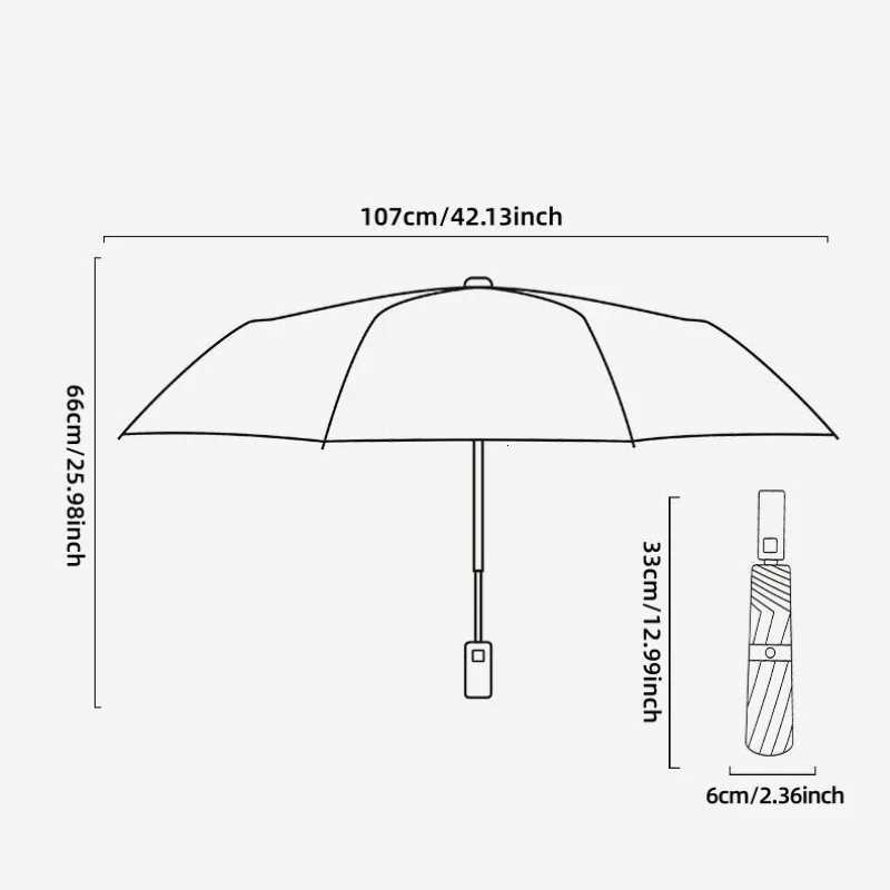 New Popularity 12K 60 Ribs Foldable Strong Wind Proof Uv protection Automatic Three Folding Umbrella1PC C251117