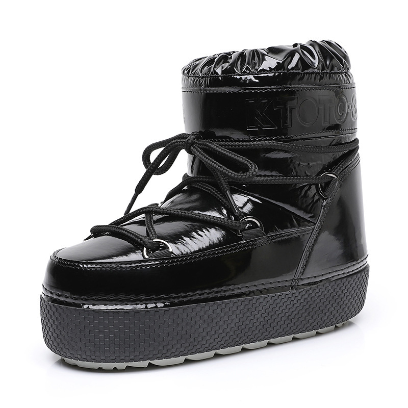 designer shoes New Winter Moon Mid-Calf Waterproof Women's Space Boots