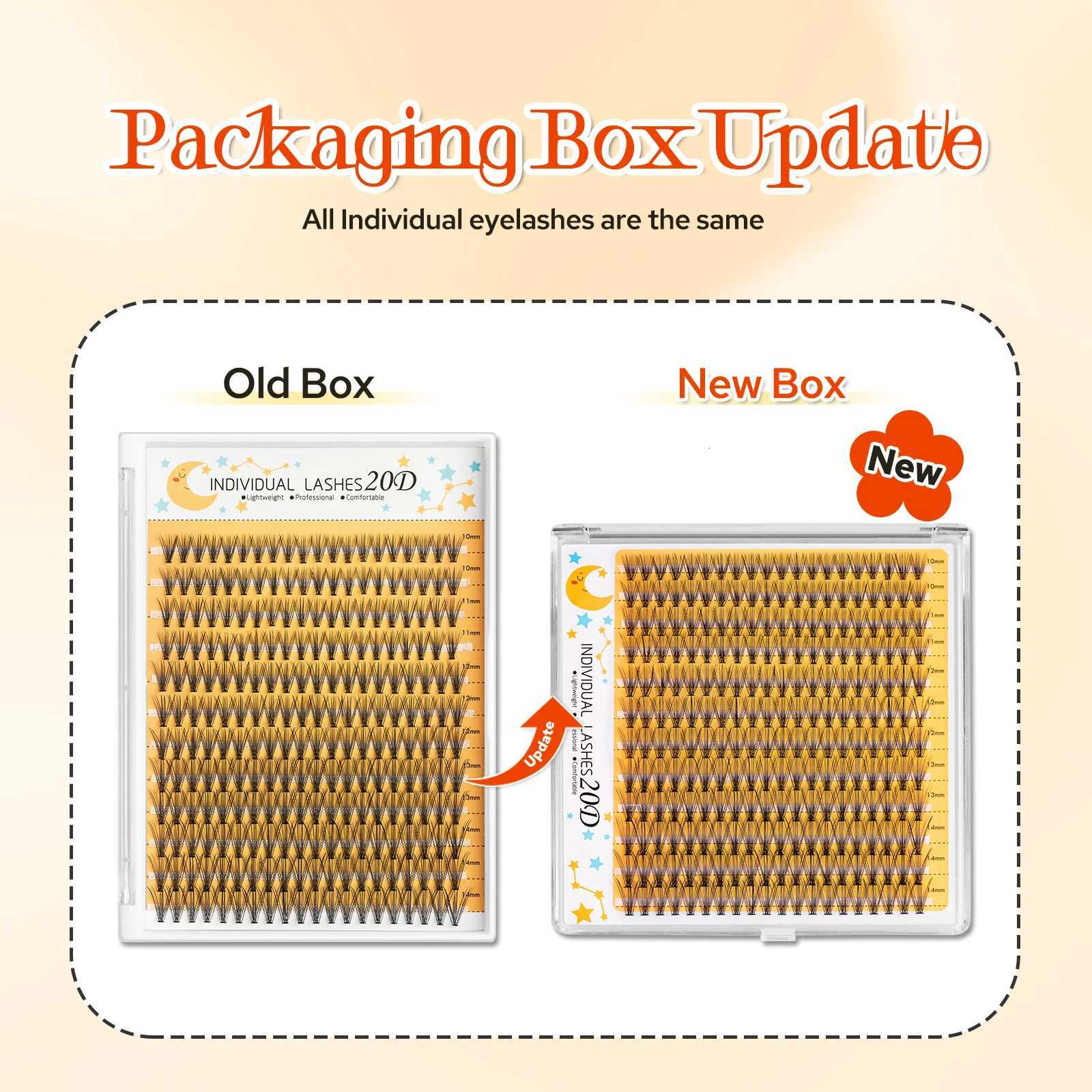 4box/960 Bundles 10/20D Individual Eyelashes 8-12mm mixed and10-16mm mixed Natural Lashes Eyelash Extensions Premade Volume FansT251117