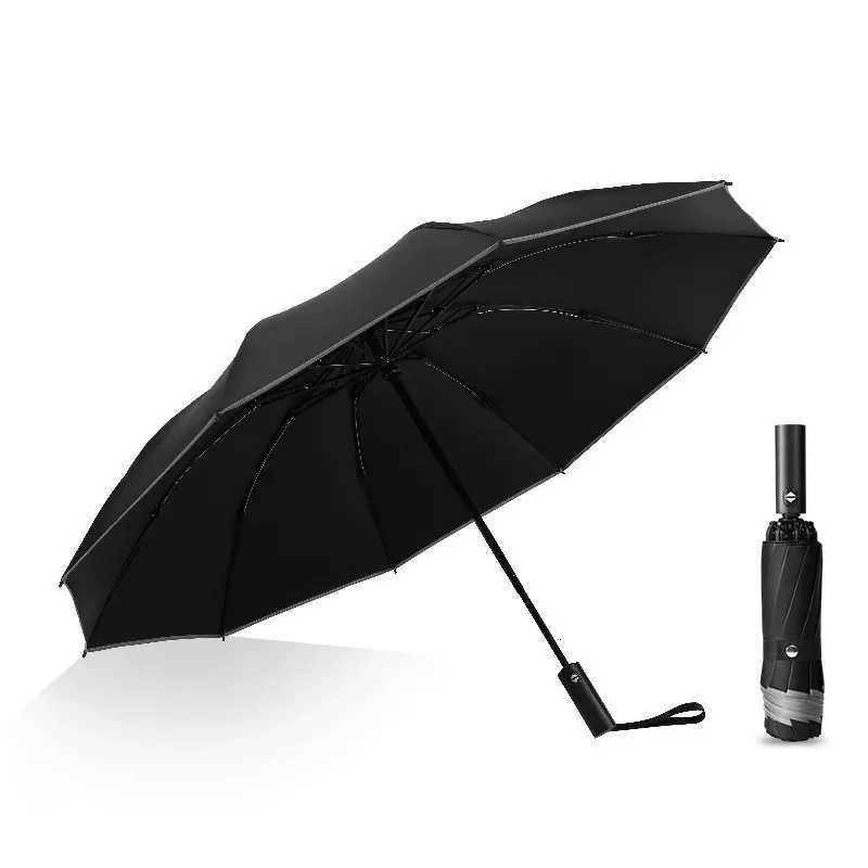 Full Automatic Reverse Folding Umbrella Men Women 130CM Large Windproof UV Sun Umbrella Luxury Portable Car Business Umbrellas C251117