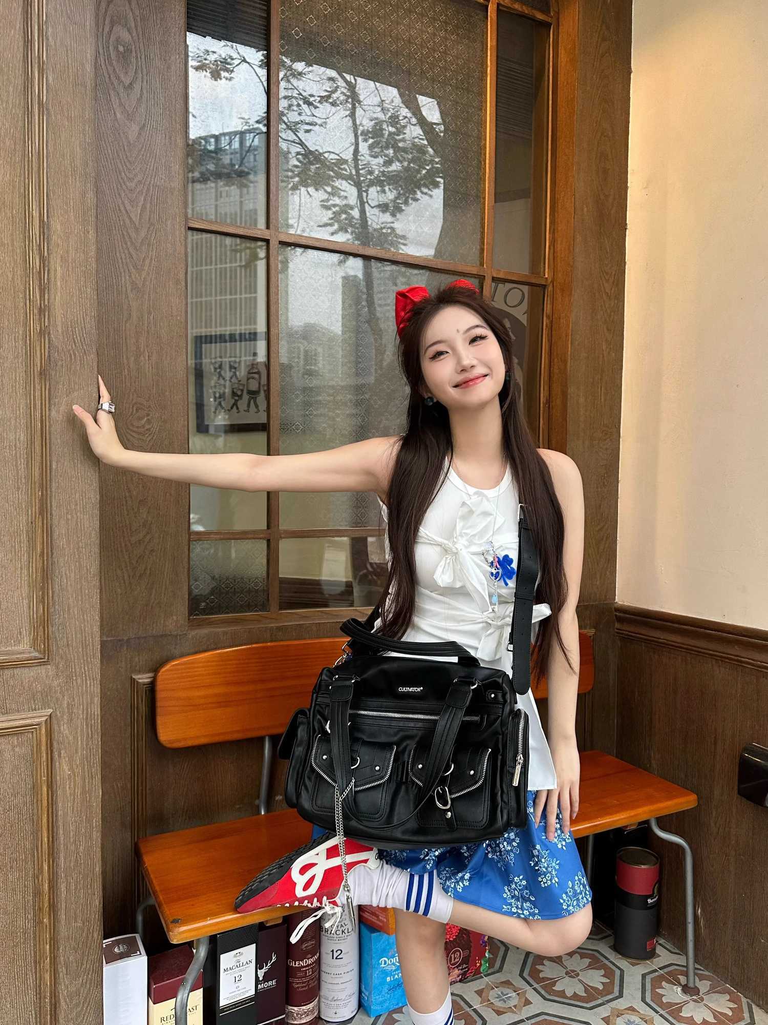 COY Cultivator Original Niche Wasteland Punk Hot Girl Large Capacity Shoulder Handbag Crossbody Motorcycle BagW251117