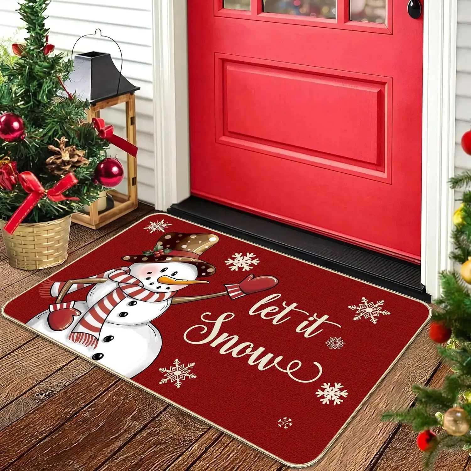Nutcracker Carpet Entrance Hallway Wear-Resistant Door Mat Indoor/Outdoor Christmas Decorative Floor Mat Home DecorM251117