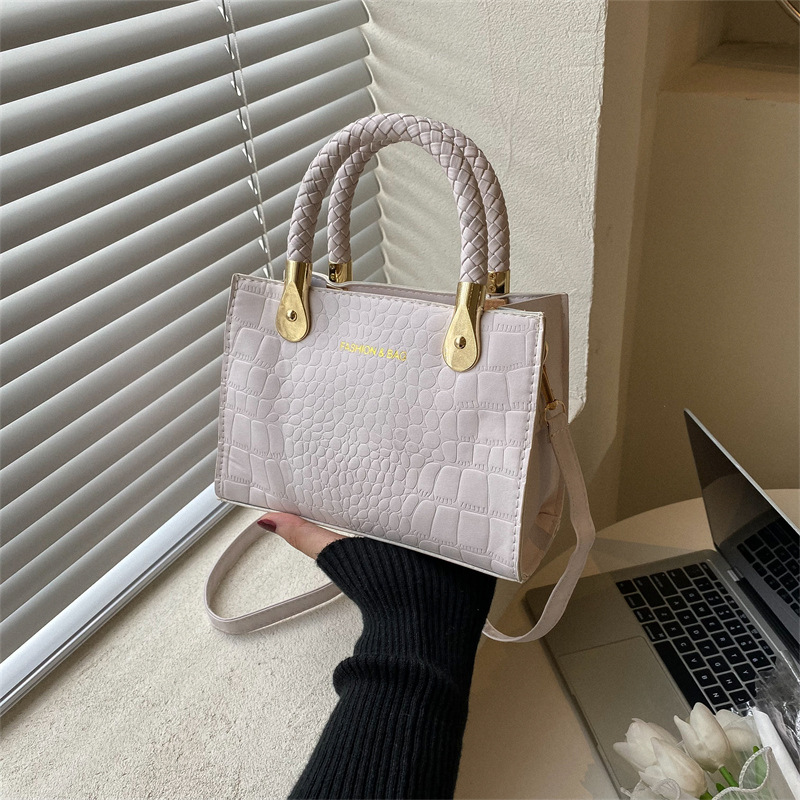 Trendy Women's Small Square Bag with Strap - Versatile Korean Retro Style Tote bag Designer bag
