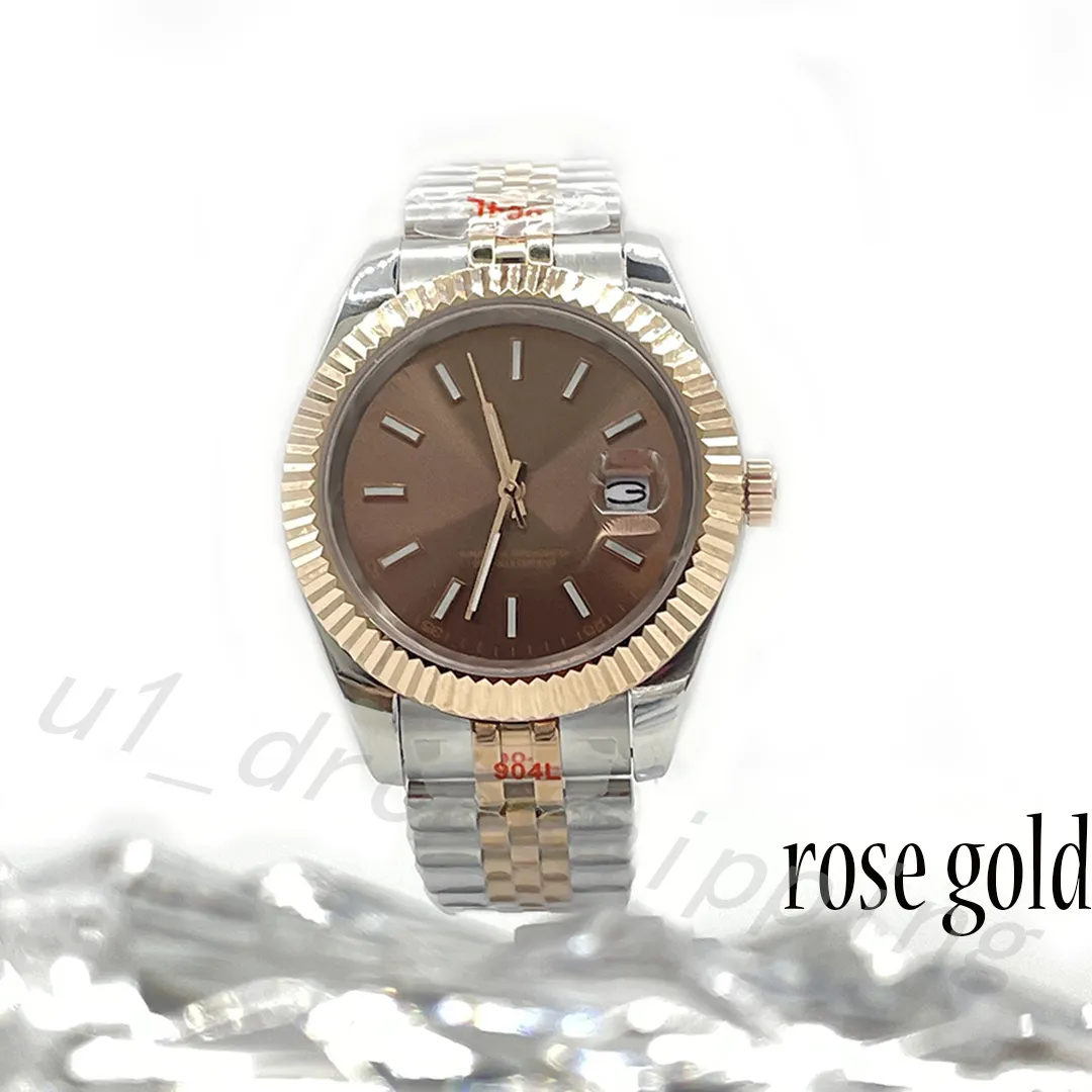 AAA Lovers Watch Luxury Designer Sports Casual Automatic Movement Stainless Steel Gold Watch 41mm 36mm Super Glow Sapphire waterproof Classic Watch 02