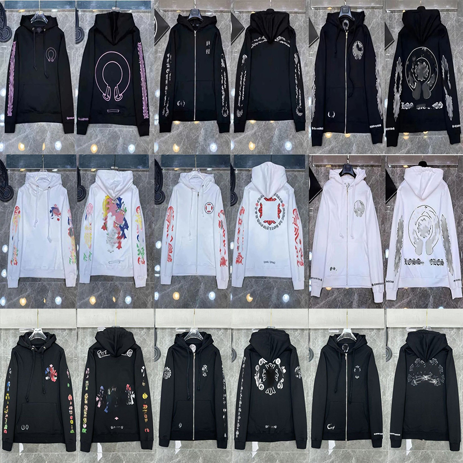 chrome heartshoodie hoodie fashion designer hoodies sweatshirts hip hop running jacket pullover hooded cardigan loose man hoody cl crome hearts chromehearts I7GG