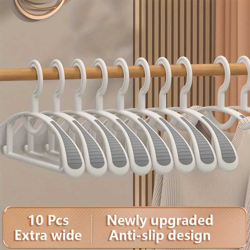 Household Non-slip Hanger Thick And Wide Shoulder Plastic Drying Rack Used To Hang Clothes Wholesalers C251117