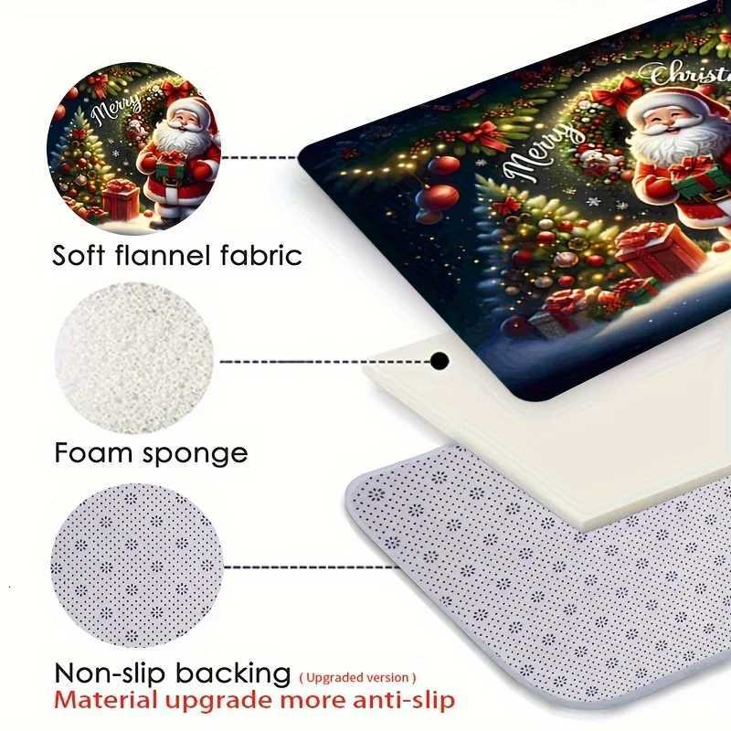 VIKAMA Christmas Carpet Various Styles Door Mat Soft Living Room Carpet Rug For Bedroom Welcome Mat Outdoor Carpet Decorative CaM251117