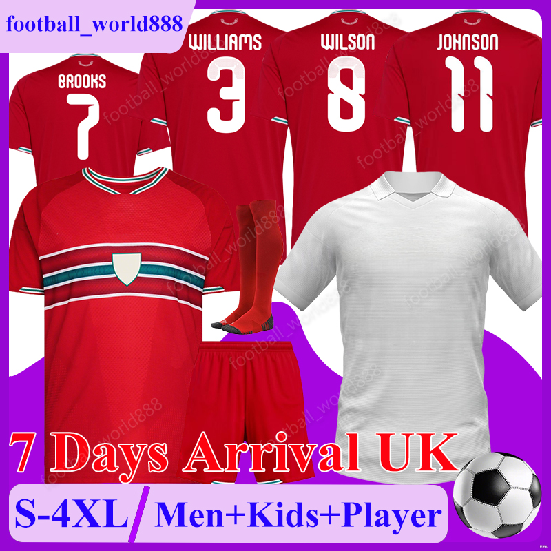 4XL Wales Cymru Premier 2026 Soccer Jerseys WILLIAMS World Cup WILSON JOHNSON 25 26 Football Shirts MOORE CULLEN football kits BROOKS THOMAS Men Kids Kit Socks Sets