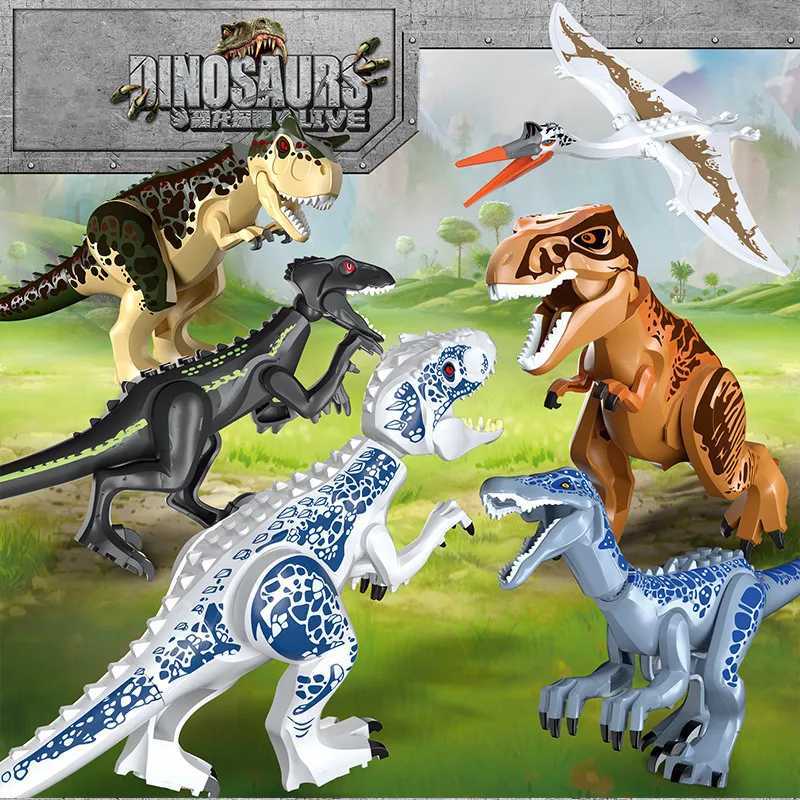 FC3727 Dinosaur Jurassic Tyrannosaurus Rex Park Quetzlepterosaur 6 Super Large Building Block ToyY25041705DD