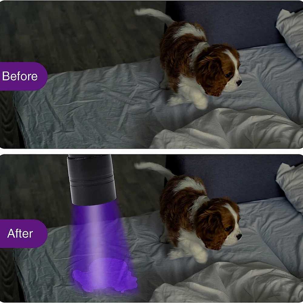 12 LED Handheld Blacklight UV Flashlight 395nm Mini Flash Light Torch Detector for Dog Pet Urine Stains Bed Bugs and Scorpions M251117