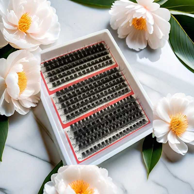 MIAOJIE 15Rows DIY 5D Fluffy Lash Clusters 60D/80D/100D Thick Eyelash Clusters Wispy Individual Lashes 10-20mm Cluster Eyelash ET251117
