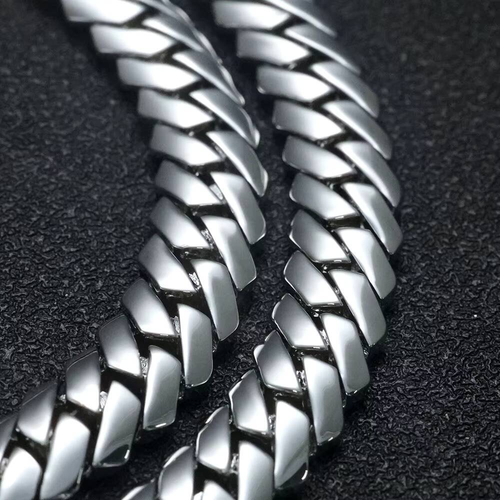 NUOYA 12mm Miami Cuban Link Chain 18K Gold Plated Brass Hip Hop Jewelry Custom Rapper Mens Bracelet Gift