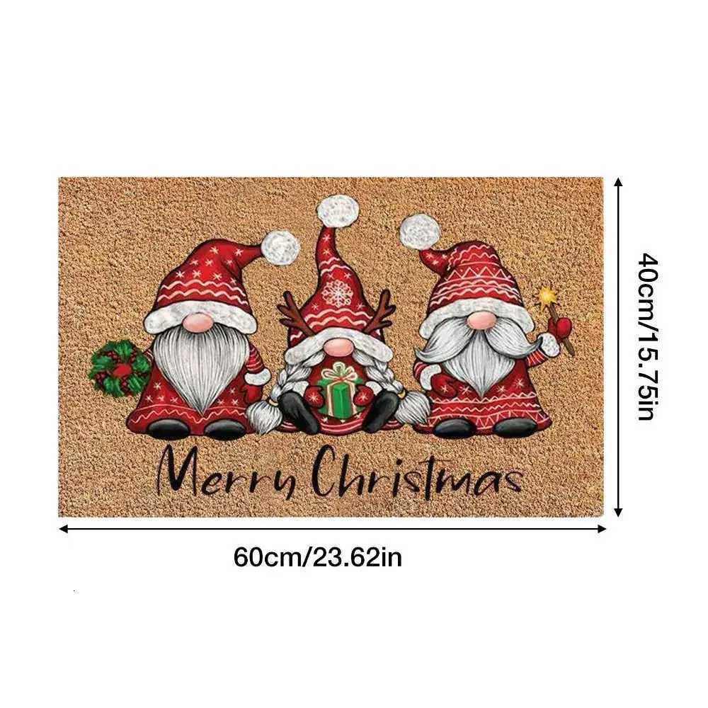 Christmas Entrance Doormat Cartoon Dwarf Printed Welcome Mat Anti Slip Christmas Decoration Entrance Carpet Indoor OutdoorM251117