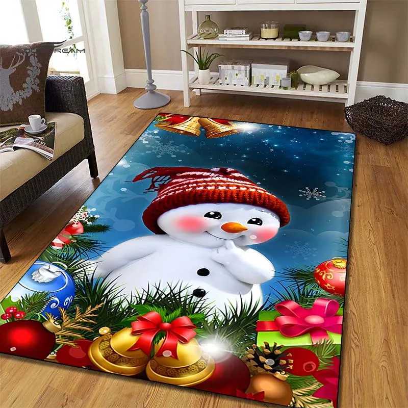 Christmas Snowman Rug Festive Holiday Decorations for Home Winter Themed Carpets snowman carpetM251117