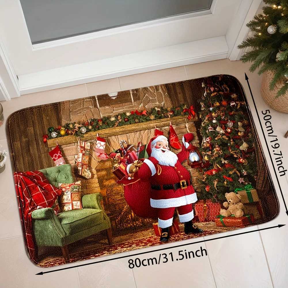 VIKAMA Christmas Carpet Various Styles Door Mat Soft Living Room Carpet Rug For Bedroom Welcome Mat Outdoor Carpet Decorative CaM251117