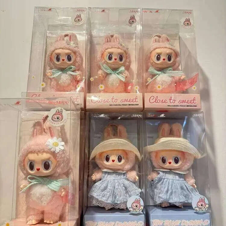 2025 Cm Cheap Mokoko Close 38 Toy Pink To Sweet Authentic Labubu MOKOKO Sweetheart Series V1