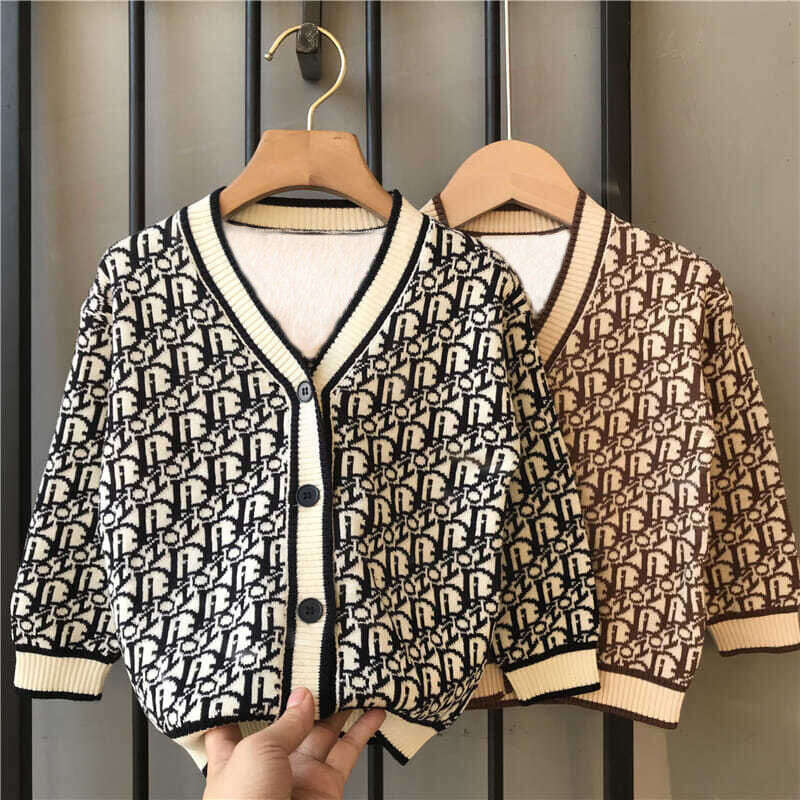 Clothing Boys Sweater and Autumn Style Stylish Baby Boy Spring Top Coat Children s Knitted Cardigan Korean Version Trendy Kids