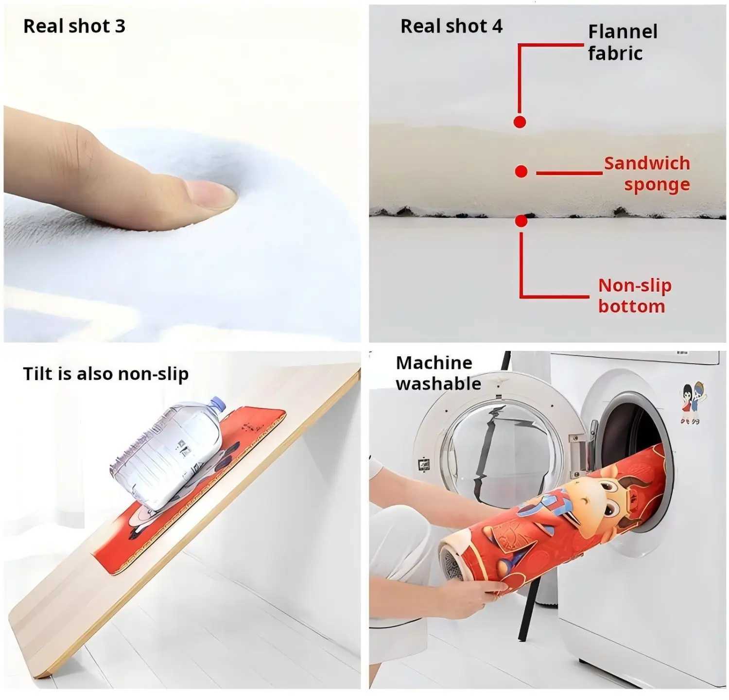 VIKAMA 1PC/2PC Christmas Doormat Snowman Holly Berries Festive Holiday Entrance Mat with Snowflakes Machine WashableM251117