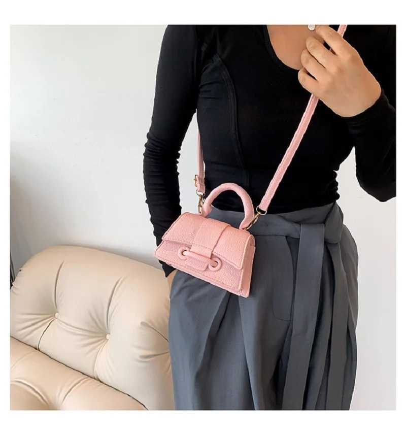 Mini Messenger Shoulder Bag Fashion Designer PU Handle-top Crossbody Bag Female Trendy Square Leather Pouch Coin Purses Z250512