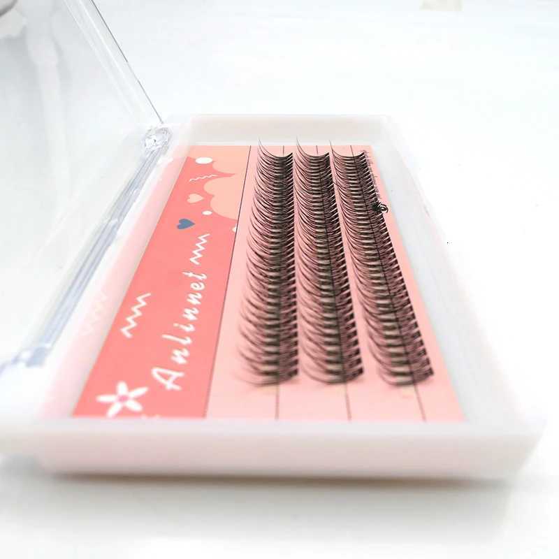 120 Clusters Fishtail Eyelashes Natural Grafted Eyelashes Professional Eyelash Extension Makeup A-Type Eyelashes Fairy EyelashesT251117