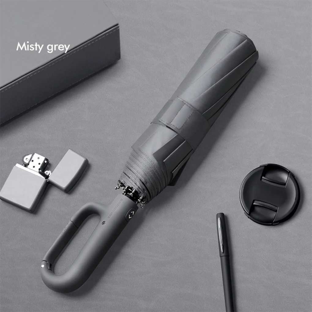 125CM Portable Automatic Umbrella Folding Sunny Umbrellas Dark Blue C251117