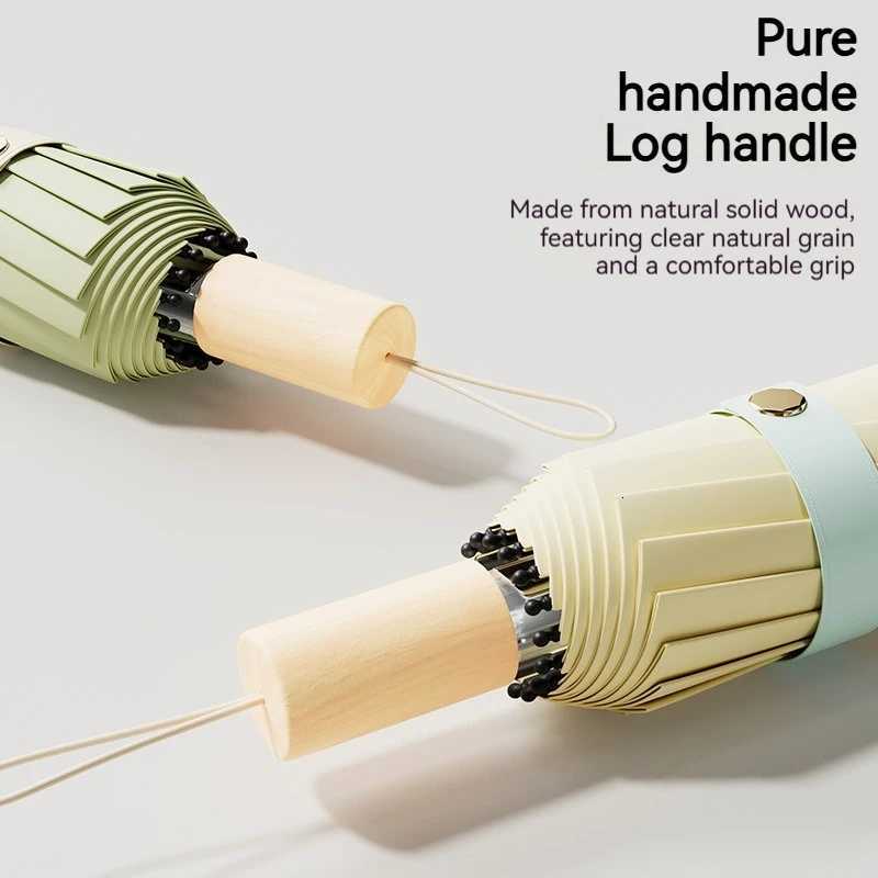 High Quty Bone Sturdy Large Folding Umbrella with Elegant Design for Both Weather and Rain Suitable for Daily Outdoor Travel C251117