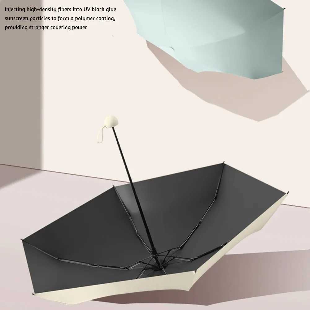 1PC 6-Ribs Capsule Umbrella Sunny and Rainy Dualuse Rainproof Sun Protection Outdoor Traveling Portable Mini Umbrella C251117