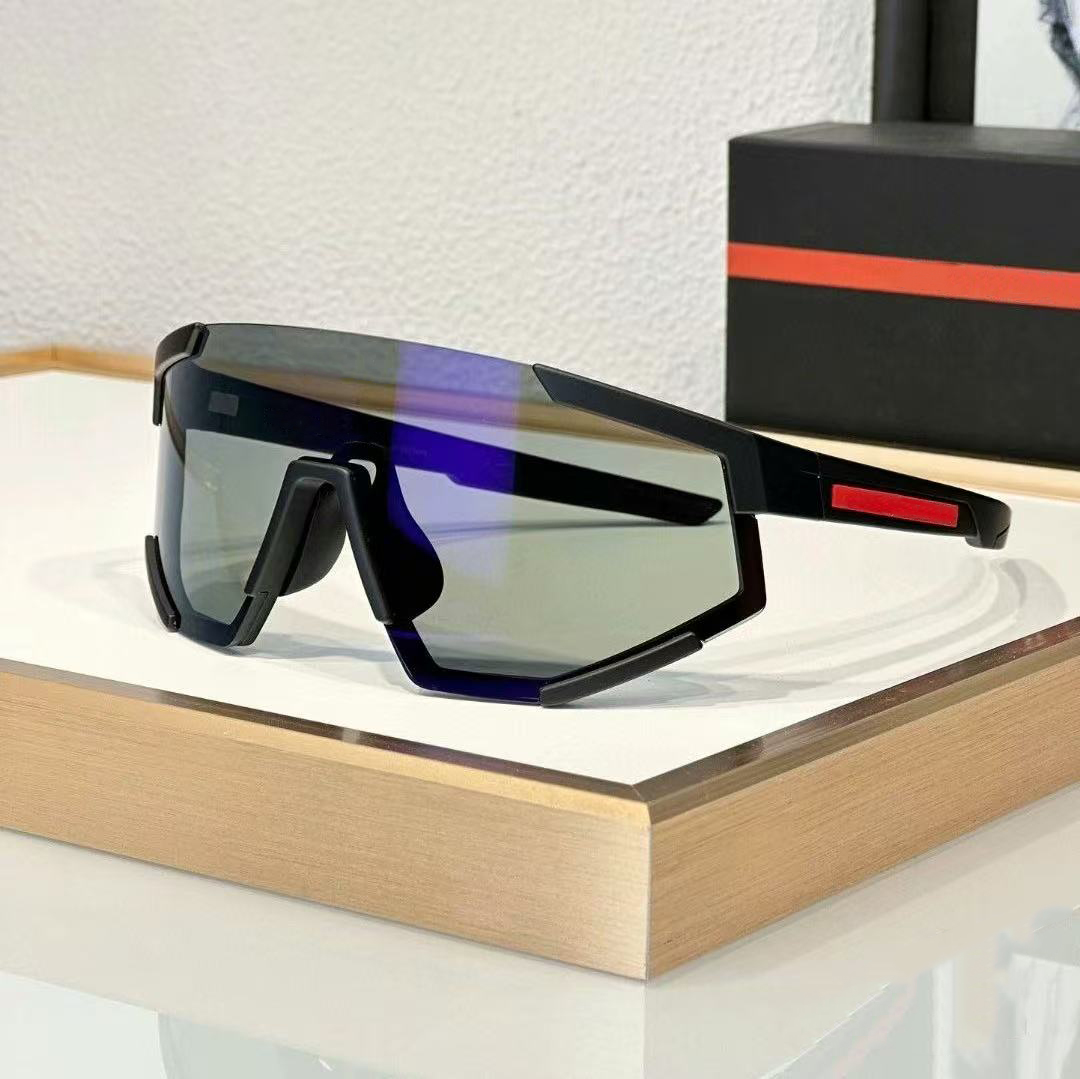 Luxury designer sunglasses for women Men Riding sunglasses Windproof UV protection visor Integrated large frame lenses Men cyberpunk sunglasses