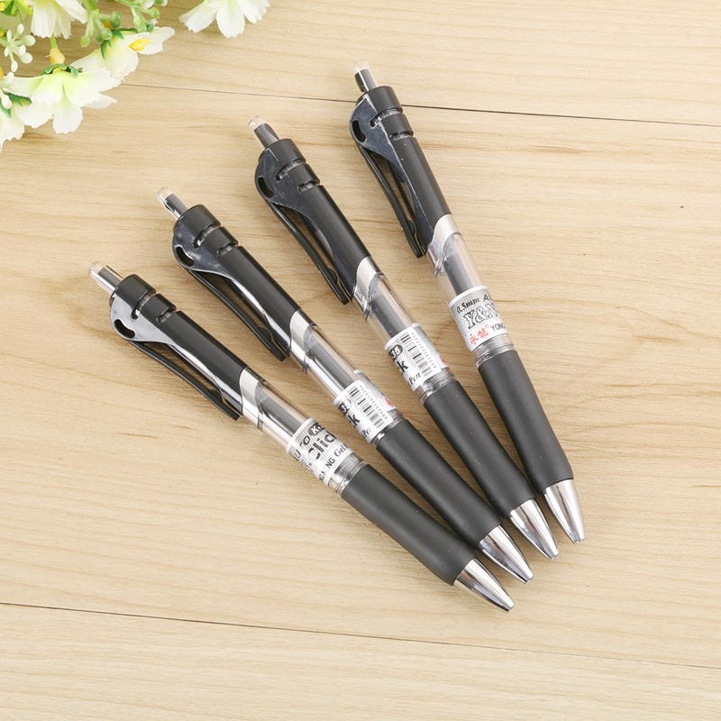 Retractable Gel Pens - 0.5mm Bullet Tip for Office & Student Use