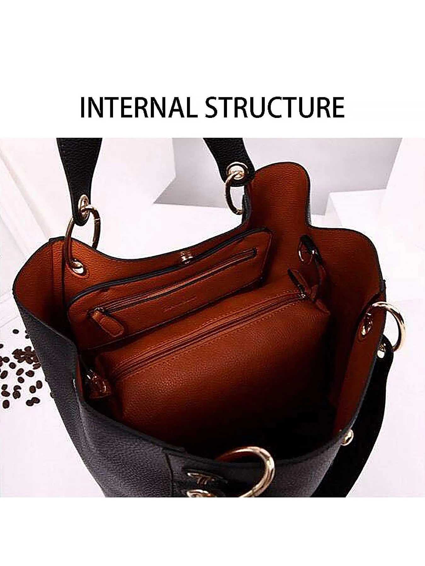 Pahajim Handbags for Women Large Tote Bag PU Leather Waterproof Handbags Shoulder Bag Womens Top Handle Bag for Work Shopping BaW251117