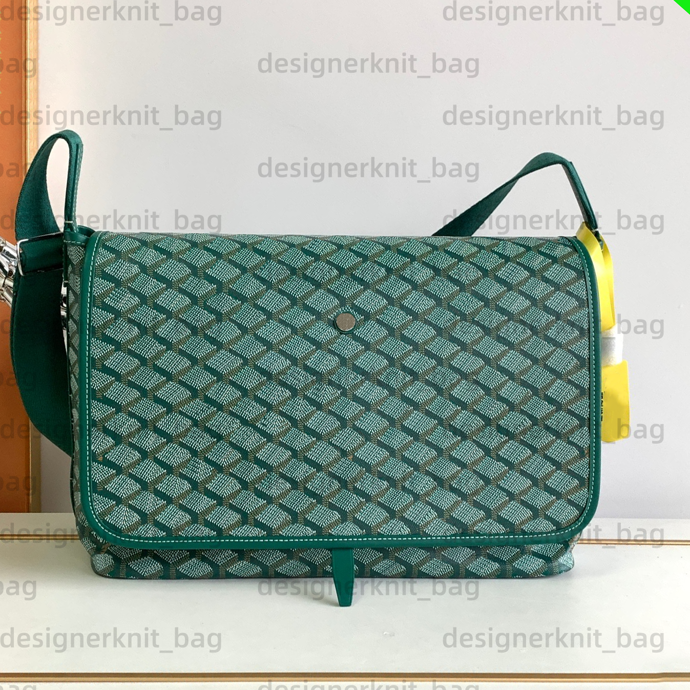 Fashion Designer bags tote Luxury handbags CAPETIEN Medium Postman Bag Womens mens high capacity flap Messenger bag green leather crossbody Shoulder travel Bag