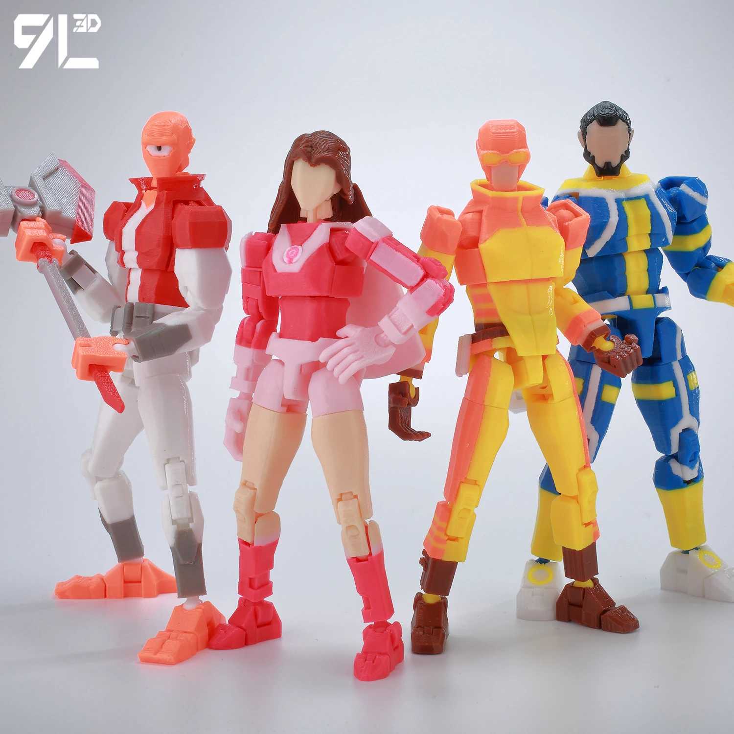 9LToyWodu Printed Superheroe Invincible 20 Anime Multi-Jointed Shapeshift Toys Action Figures Birthday Gifts for Anime Fans T13 C251117