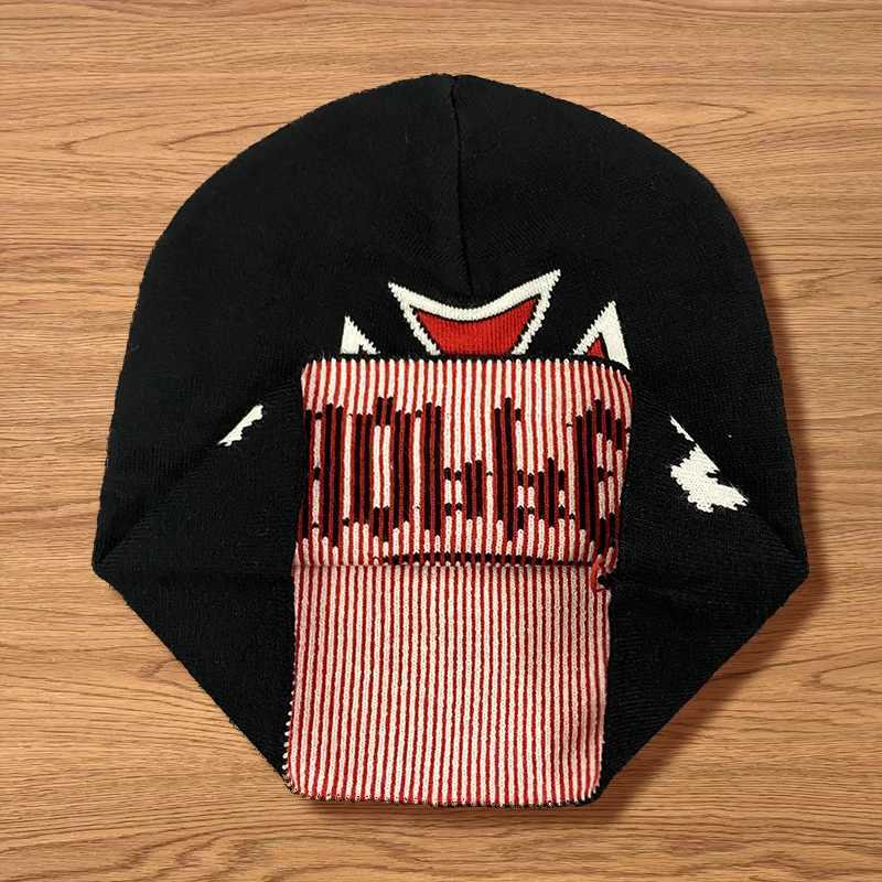 Autumn Winter New Trendy Cross Outdoor Sports Warm Hip Hop Jacquard Knitted Hat Pop Hat W251117