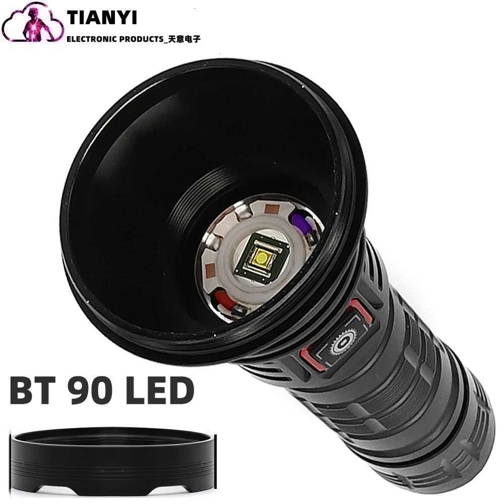 Strong light outdoor multi-function battery charger flashlight 26650 lithium battery charging waterproof lighting night lights M251117