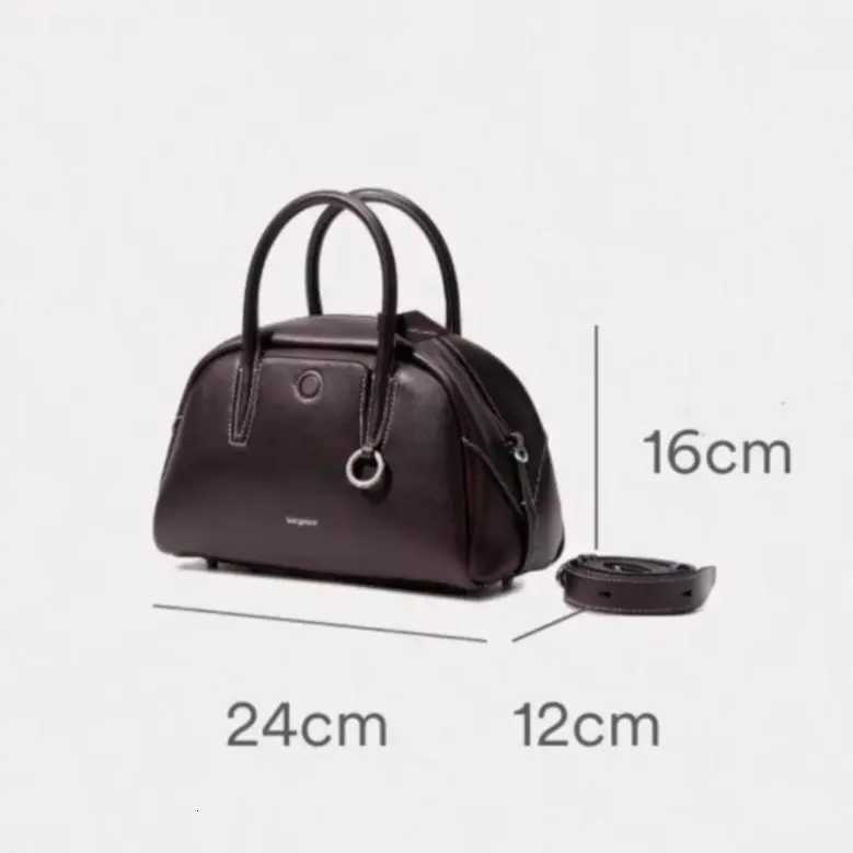 Bowling Bag Boston Compact Capacity Bag for Women Soft and Durable Crossbody Shoulder Bag Simple and VersatileW251115