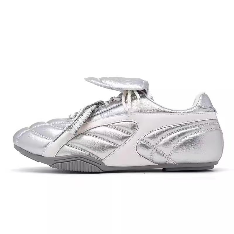 Butterfly e700d Toe Round Knot Mary Janes Cross Strap High Heel 2024 New Shallow Hollow Ballet Fashion Women Hook & Loop Shoes
