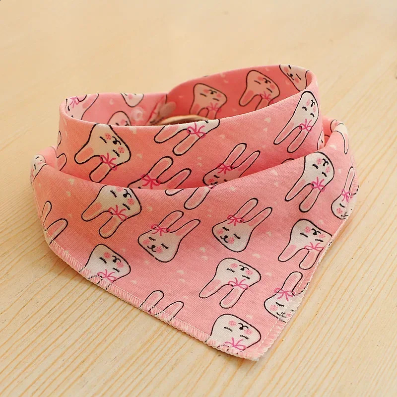 Baby girl boy cartoon feeding scarf bib collar Burp cloth Bandana Saliva towel cotton baby apron triangular 250414z