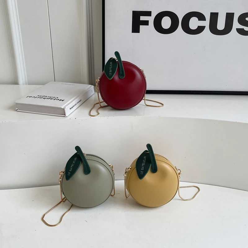 Fashion Apple Chain Womens Cross Bag PU Zipper Fashion Stitching High Quality Mini Wallet Bolsas De MujerW250417
