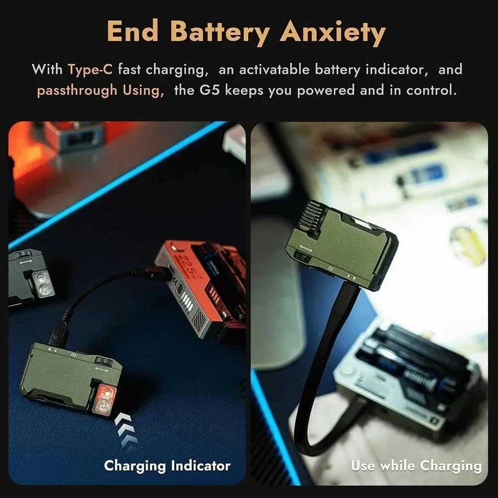 For WUBEN G5 400Lumens Portable Pocket Mini Light EDC Keychain Flashlight Waterproof Torch 180 Rotating Head For Outdoor Campin M251117