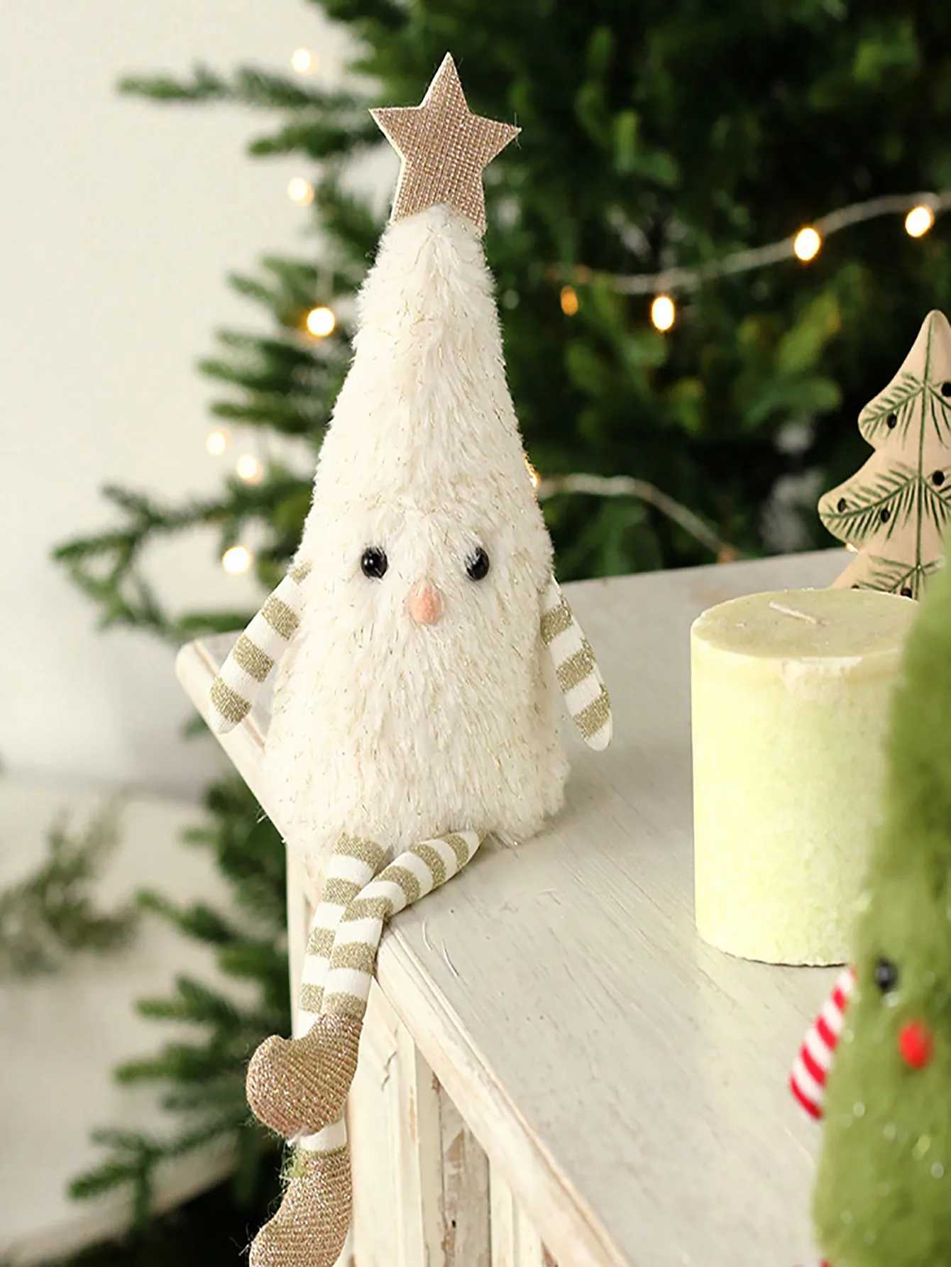 1pc Christmas decorations cute plush Christmas tree doll home party doll ornaments party gifts couple gifts J251117
