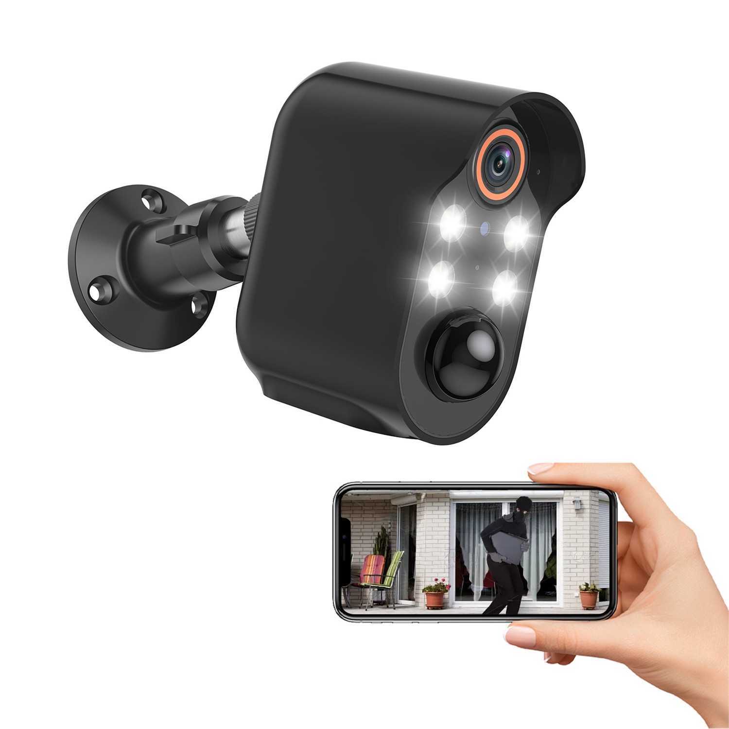 AI security battery camera Wireless WiFi outdoor monitoring 1080P smart home color night vision AI detection Z241225