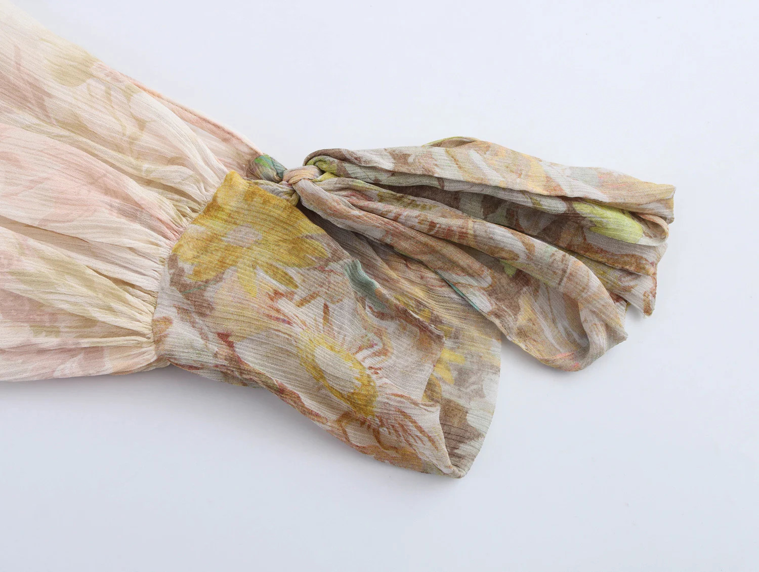 Spring Womens Clothing Asymmetric European and American Temperature Versatile Bow Cuffs Long Sleeve Shirt 250410