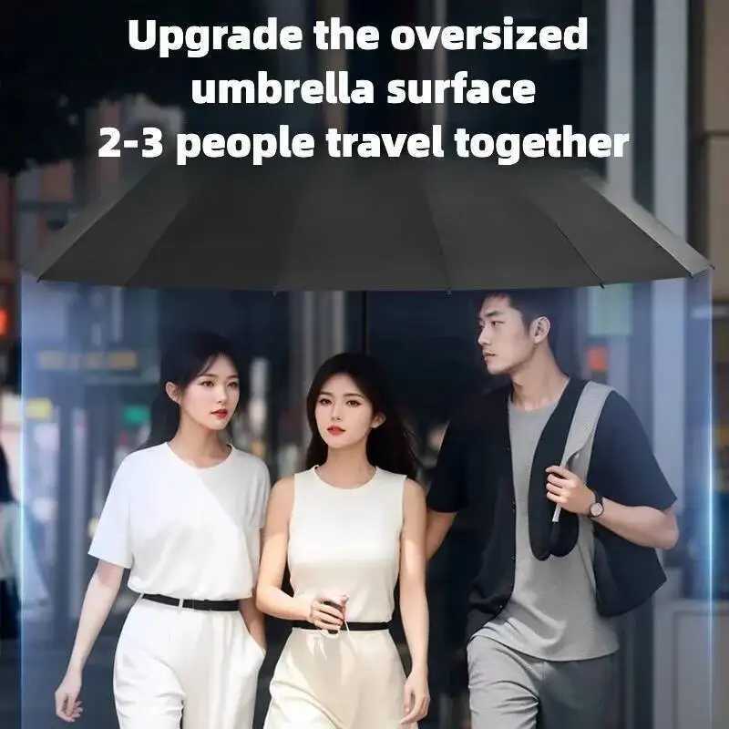 Stormproof Windproof Automatic Umbrella288 Reinforced Fiberglass Ribs Sun UV UPF50 Protect Compact Folding Rain Umbrella Men C251117