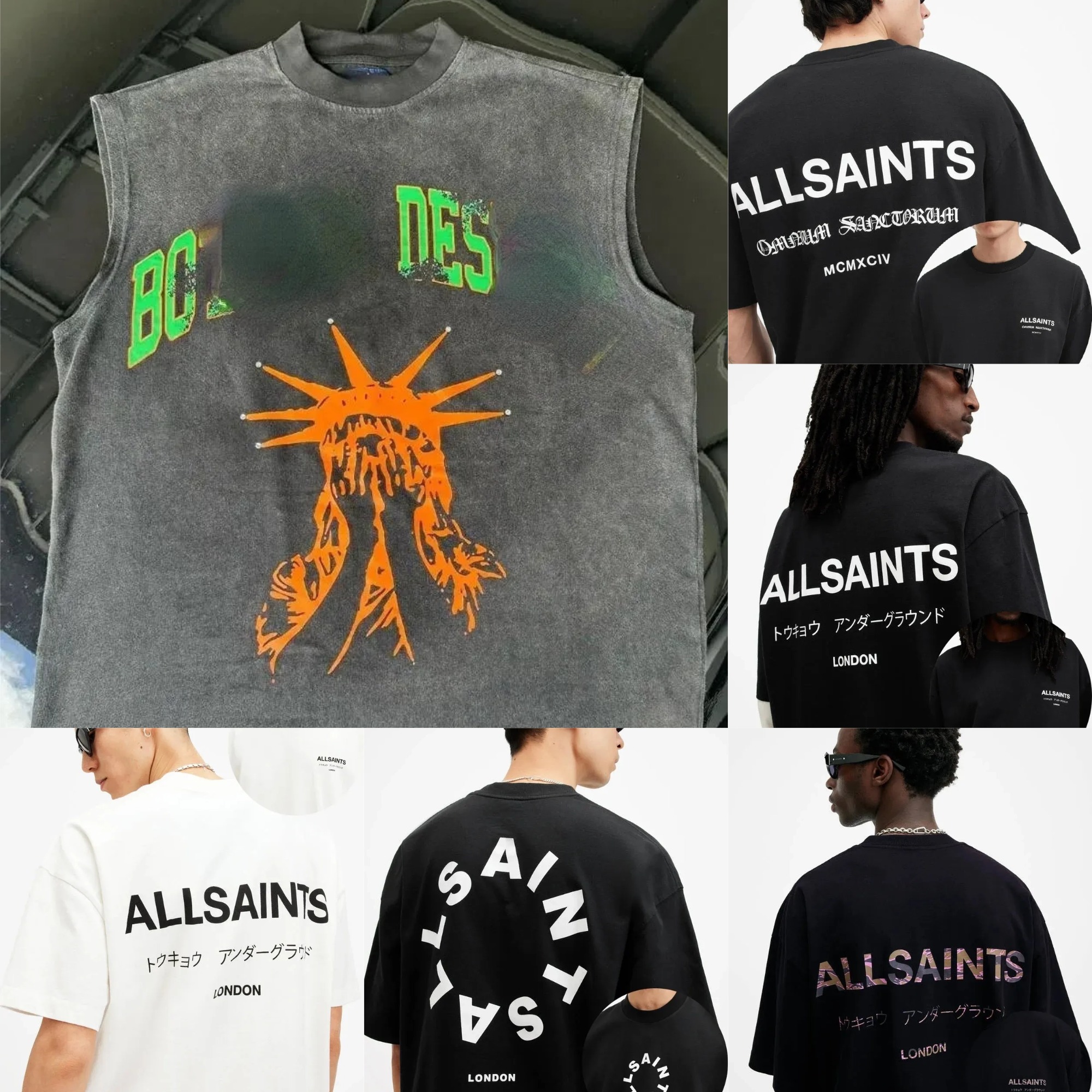 Men's T Shirts Designer T-Shirts Fashion Casual Hip Hop Tops Basketball T-Shirts Streetwear Summer Outdoor Sports Men Sleeveless Fitness