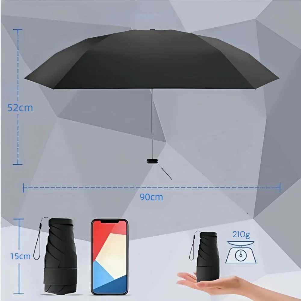 Mini Sun Umbrella Pocket Rain Umbrella Sunny and Rainy Dualuse Rainproof Sun Protection Outdoor Portable Parasol Umbrella C251117