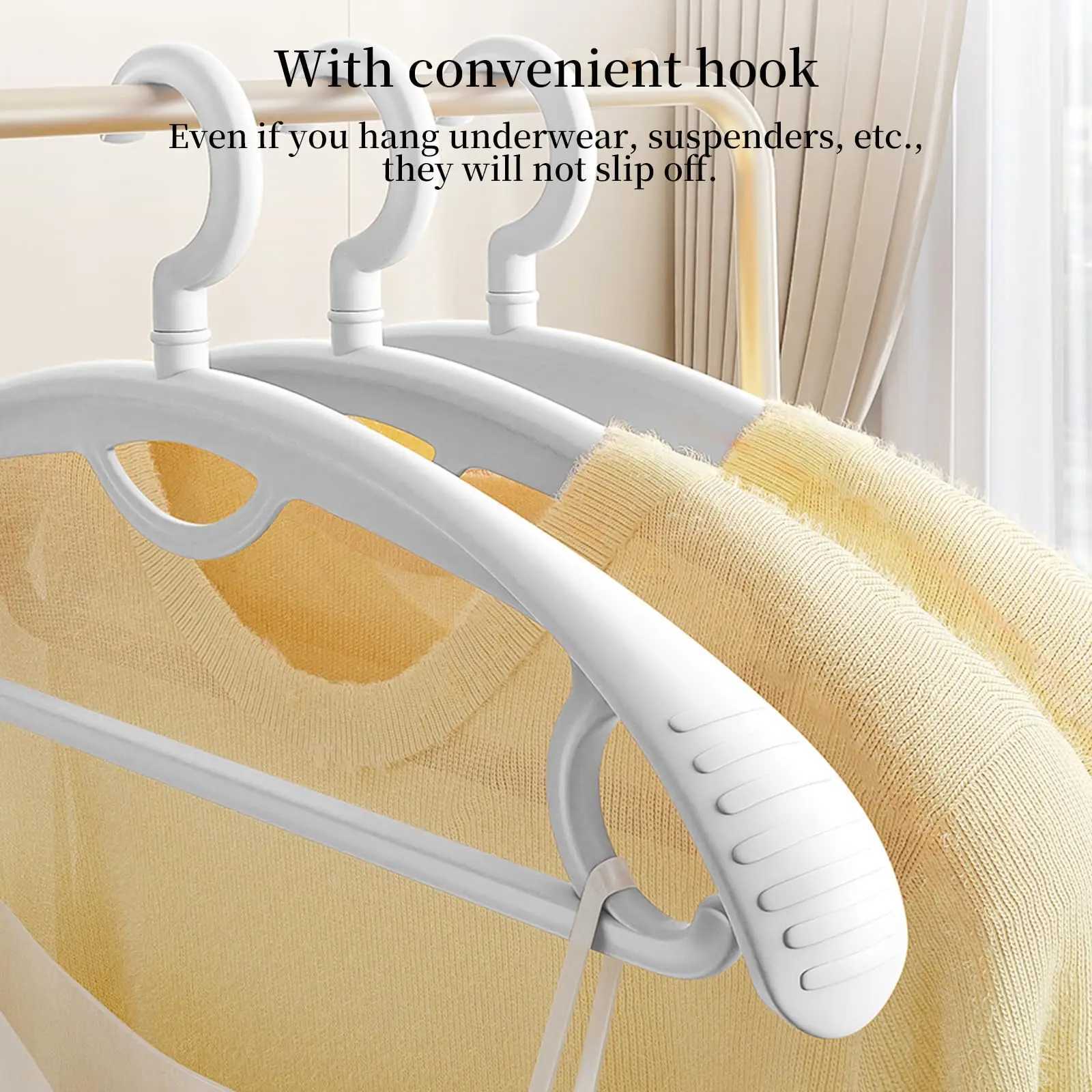 Adult Wide Shoulder Thickened Non-slip Clothes Hanger Household Clothes Rack Clothes Drying Rack Plastic Clothes Hanger C251117