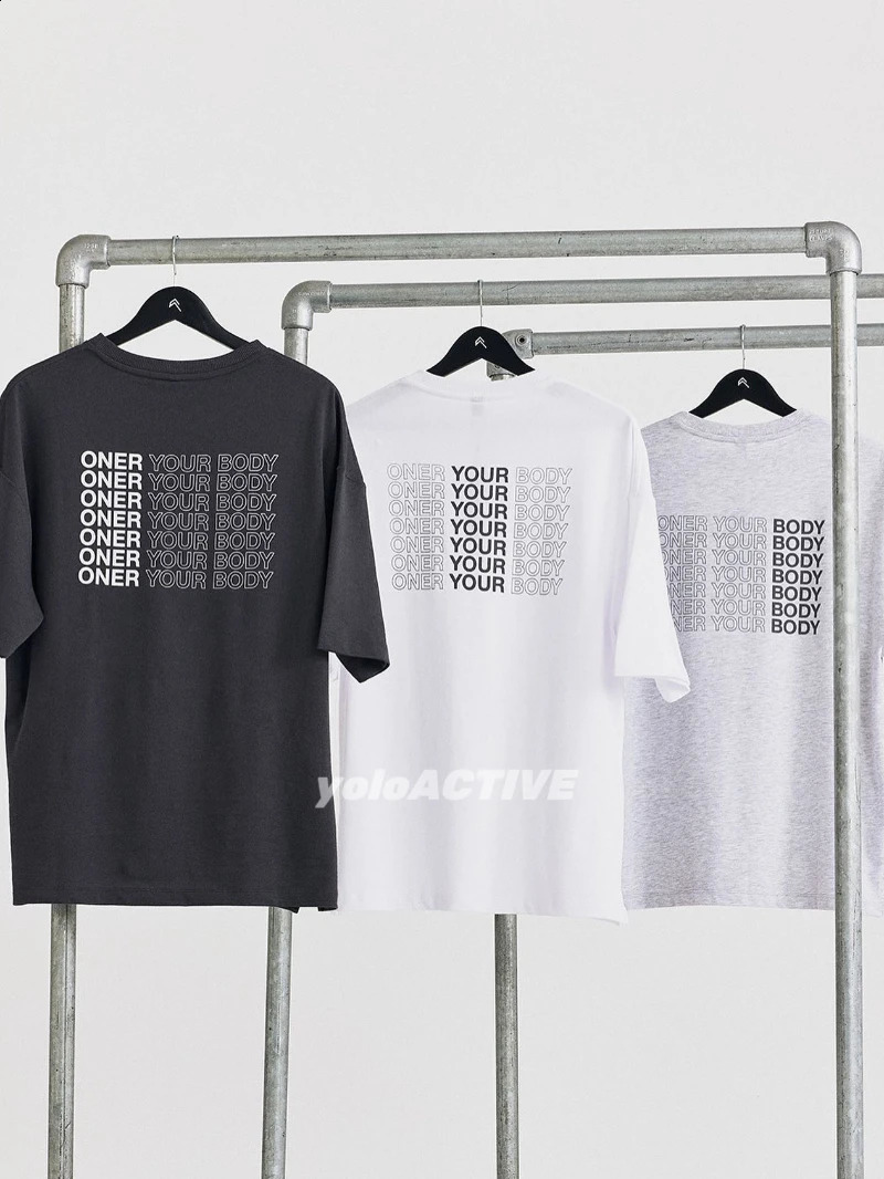 2024 OnerActive OYB Classic Mens Tshirt Short Sleeve Printed Clothing Womens Cotton Fashion Summer Top 250410