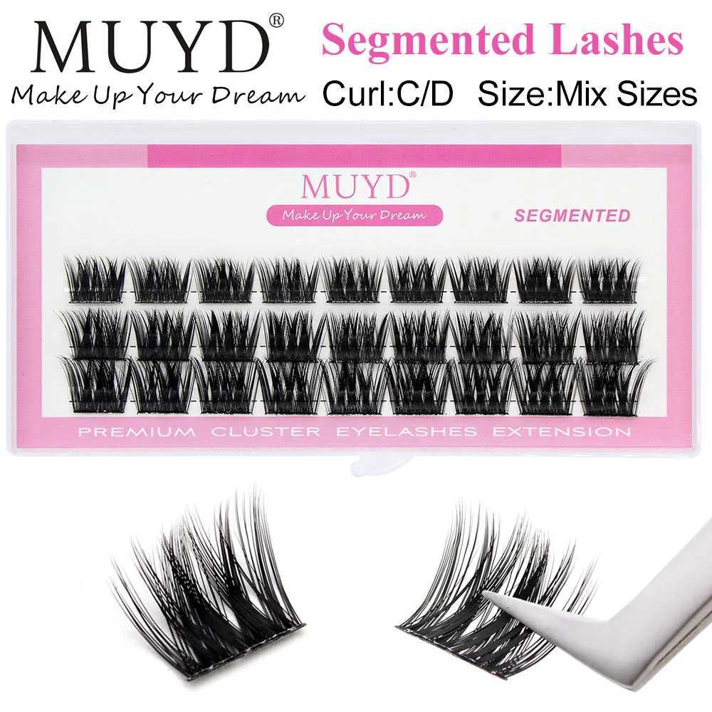 High quality personal eyelashes loose segmented extension false eyelashes mink fluffy soft false eyelashes DIYT251117