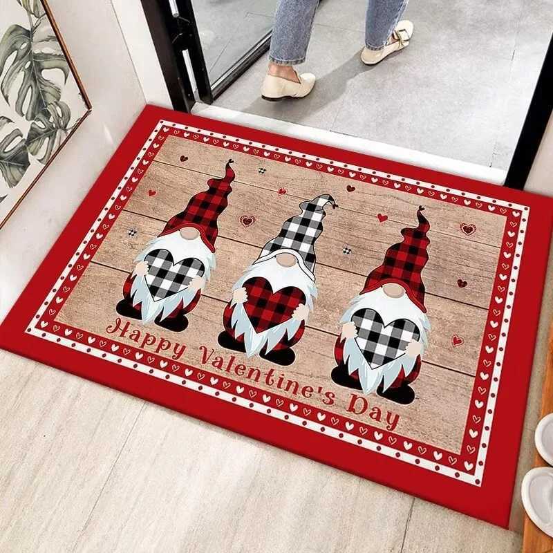 Merry Christmas Santa Claus Dwarf Carpet Party Living Room Sofa Bedroom Bedside Study Entrance Door Rug Non-slip Decor MatM251117